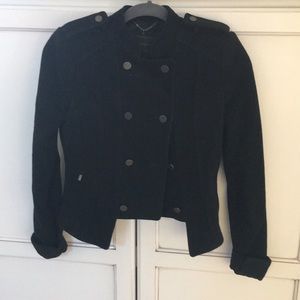 BCBG black military style jacket